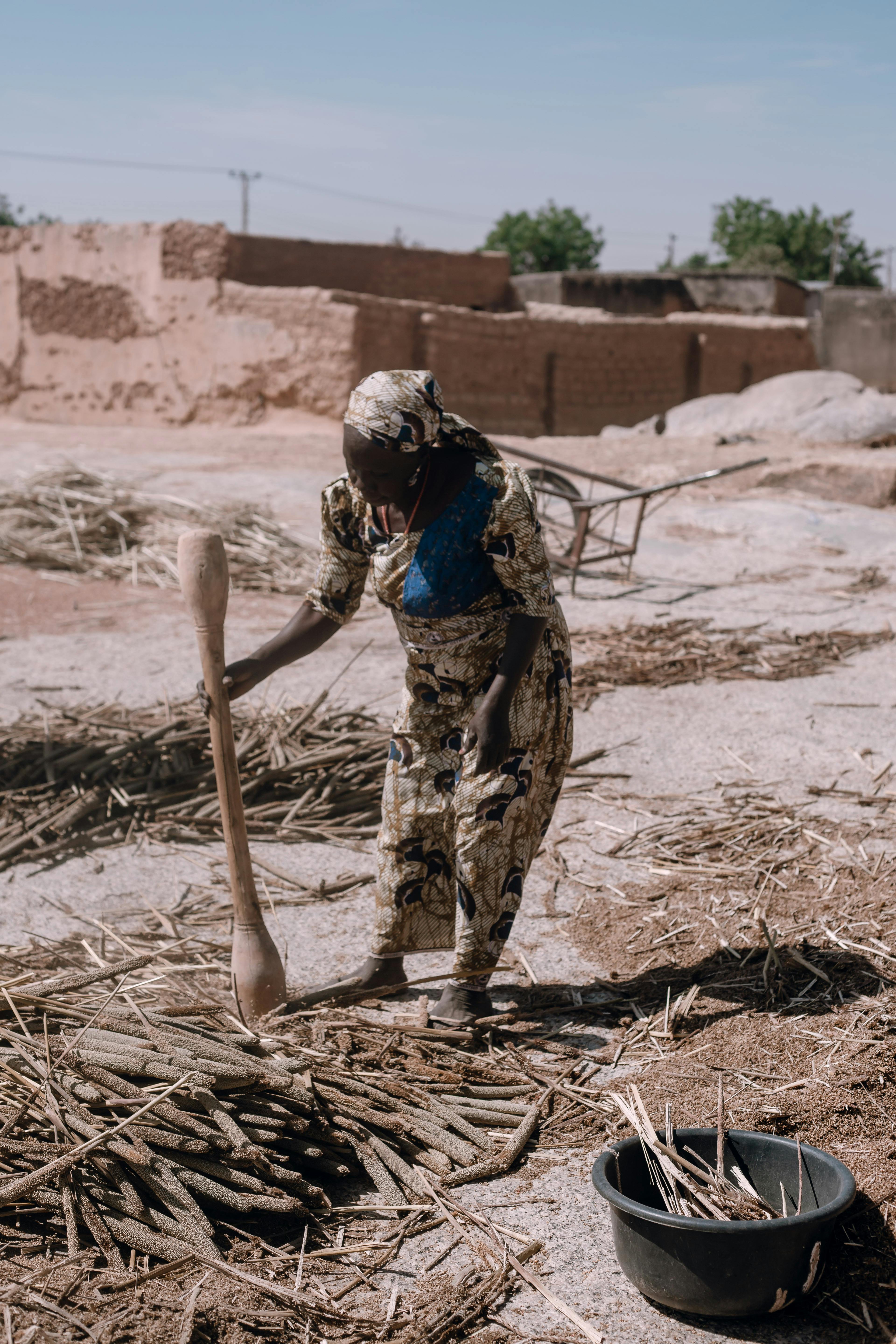 Farmer in field
